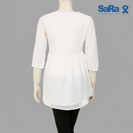 SaRa Ladies Fashion Tops (WFT42FDA-White), 2 image