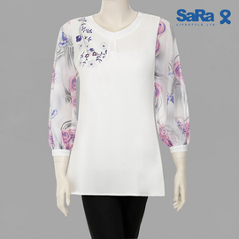 SaRa Ladies Fashion Tops (WFT161YH-White)