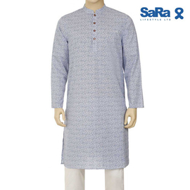 Sara Mens panjabi blue, Size: S