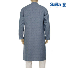 Sara Mens panjabi Deep blue, Size: S, 3 image