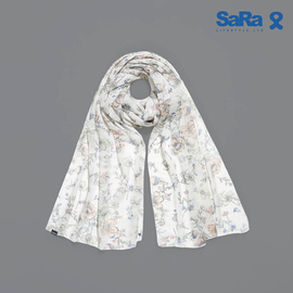 SaRa Ladies Scarf (WSC11YDK-OFF WHITE)