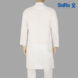 SaRa Mens Panjabi (MPJ562FCG-White), Size: S, 3 image