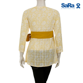 SaRa Ladies Fashion Tops (WFT181YHB-Yellow), Size: S, 3 image