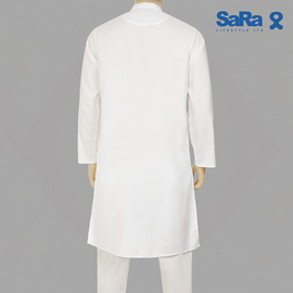 SaRa Mens Panjabi (MPJ13FCE-White), Size: S, 2 image