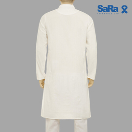 SaRa Mens Panjabi (MPJ33ACF-White), Size: M, 2 image