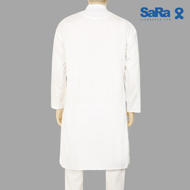 SaRa Mens Panjabi (MPJ13FCA-White), Size: M, 2 image