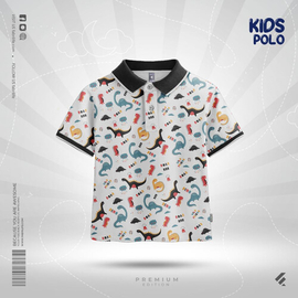 Kids Premium Polo T-Shirt - Wild Friends
