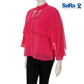 SaRa Ladies Fashion Tops (WFT208YJB-Pink), Size: S, 3 image