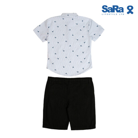 SaRa Boy's Set (BSP212PEK-White Printed), Baby Dress Size: 2-3 years, 2 image