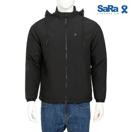 SaRa Mens Jacket (MHJK72WCD-Black), Size: S