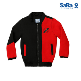 SaRa Boys Jacket (BJK182WEBK-Black), Baby Dress Size: 6-7 years