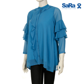 SaRa Ladies Fashion Tops (WFT502YJ-Blue), Size: S, 2 image