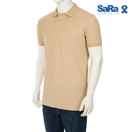SaRa  Mens Polo Shirt (MPO162FKC-Brown), Size: S, 2 image