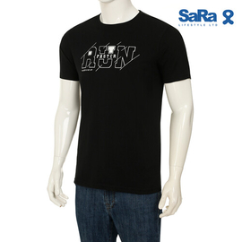 SaRa Mens T-shirt (MTS442FK-Black), Size: S, 2 image