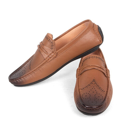 Leather Loafer Mocassino shoes SB-S367, Size: 39, 2 image