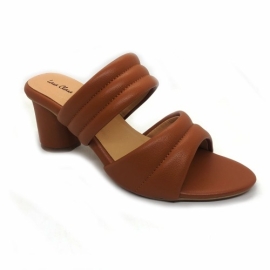 LARA CLARA Ladies Open HEEL Brown Shoes