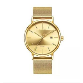 NAVIFORCE NF3008L Golden Mesh Stainless Steel Analog Watch For Women - Golden