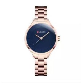 9015 - Stainless Steel Analog Watches for Women - Rose Gold