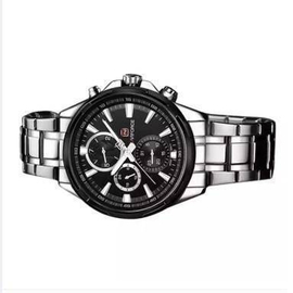 Silver Stainless Steel Chronograph Wrist Watch for Men, 2 image