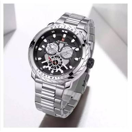 NAVIFORCE NF9158 Silver Stainless Steel Chronograph Watch For Men - Silver, 2 image