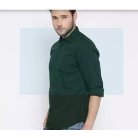Trendy Deep Green Long Sleeve Casual Shirt, 2 image
