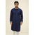 Navy Blue Fashionable Indian Lilen Panjabi For Men