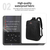 NAVIFORCE B6810 Fashion Casual Men's Backpacks Large Capacity Business Travel USB Charging Bag - Black, 4 image