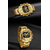 Naviforce NF9195 Golden Stainless Steel Dual Time Watch For Men - Golden, 3 image