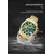 Naviforce NF8021 Golden Stainless Steel Chronograph Watch For Men - Green & Golden, 9 image