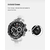 Naviforce NF9196 Silver And Black Two-Tone Stainless Steel Chronograph Watch For Men - Black & Silver, 15 image