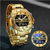 Naviforce NF9195 Golden Stainless Steel Dual Time Watch For Men - Golden, 5 image