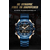 Naviforce NF9195 Royal Blue Stainless Steel Dual Time Watch For Men - RoseGold & Royal Blue, 3 image