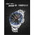 Naviforce NF9191 Silver Stainless Steel Analog Watch For Men - Royal Blue & Silver, 3 image