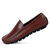 Maroon Plain Leather Loafer SB-S137, Size: 41, 2 image
