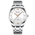 CURREN 8356 Silver Stainless Steel Analog Watch For Men - White & Silver