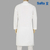 SaRa Men's Panjabi (MPJ102YJ-White), Size: L, 3 image