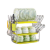 Stainless Steel Plate/Bowl Organizer (3-Racks) with Water Drain-Trays, 2 image