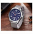 CURREN 8236 - Silver Stainless Steel Analog Watch for Men - Blue, 5 image