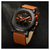 NF9094 - Brown Leather Wrist Watch for Men, 3 image