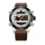 NF9097 - Coffee Leather Wrist Watch for Men