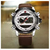 NF9097 - Coffee Leather Wrist Watch for Men, 2 image