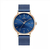 NAVIFORCE NF3008G Royal Blue Mesh Stainless Steel Analog Watch For Men - RoseGold & Royal Blue