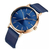 NAVIFORCE NF3008G Royal Blue Mesh Stainless Steel Analog Watch For Men - RoseGold & Royal Blue, 4 image