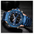 NAVIFORCE NF9138 Blue Stainless Steel Dual Time Wrist Watch For Men - Blue & RoseGold, 3 image