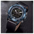 NAVIFORCE NF9144 Navy Blue PU Leather Dual Time Wrist Watch For Men - Royal Blue, 4 image