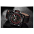 NAVIFORCE NF9144 Black PU Leather Dual Time Wrist Watch For Men - Black & Red, 4 image