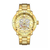 NAVIFORCE NF9158 Golden Stainless Steel Chronograph Watch For Men - Golden