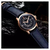 NAVIFORCE NF9151 - Navy Blue PU Leather Analog Watch for Men - RoseGold & Navy Blue, 3 image