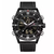 NAVIFORCE NF9136 BLACK PU LEATHER DUAL TIME WATCH FOR MEN - BLACK & GREY, 4 image