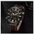 NAVIFORCE NF9136 BROWN PU LEATHER DUAL TIME WATCH FOR MEN - BROWN, 5 image